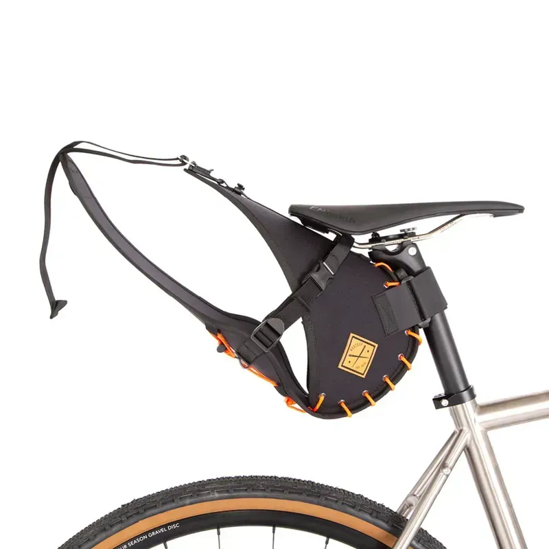 Restrap 14l Saddle Bag in Black/Orange-4