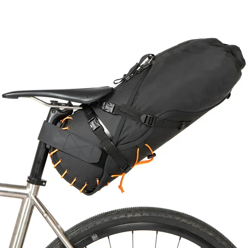 Restrap 18l Saddle Bag in Black/Orange-2