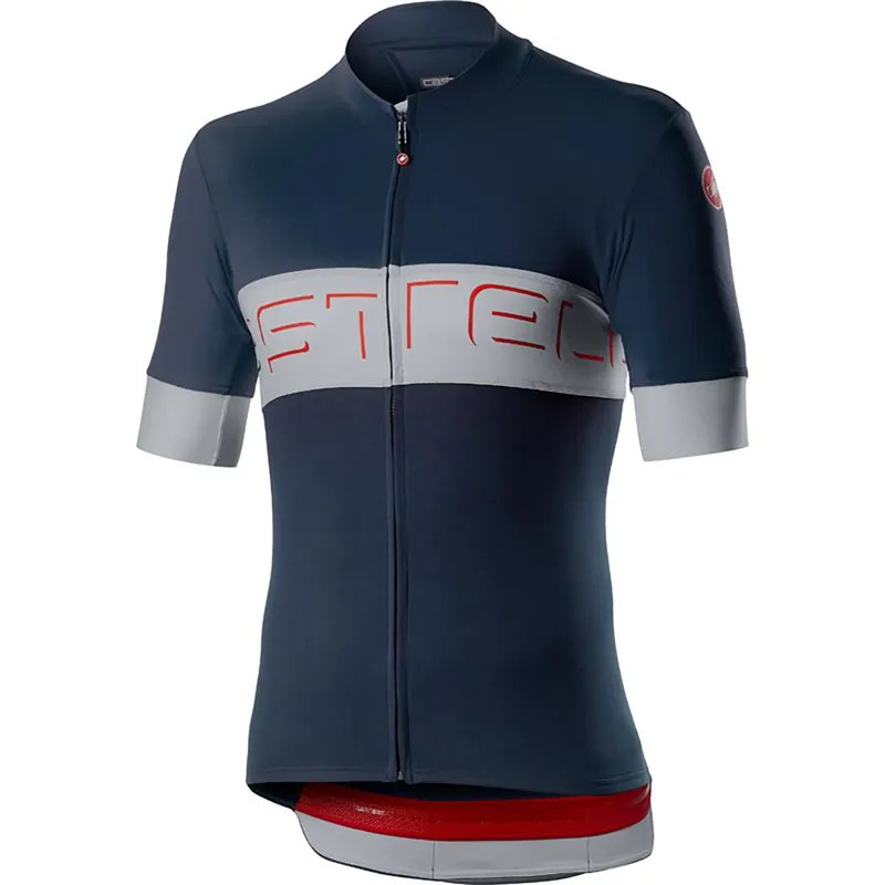 Castelli Prologo VI Jersey / Savile Blue/Silver Gray/Savile Blue