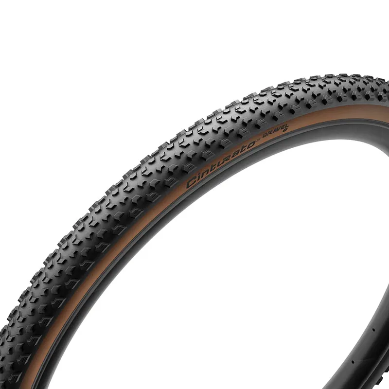 Pirelli Cinturato Gravel S 700x40c TechWall Tyre in Black/Tanwall