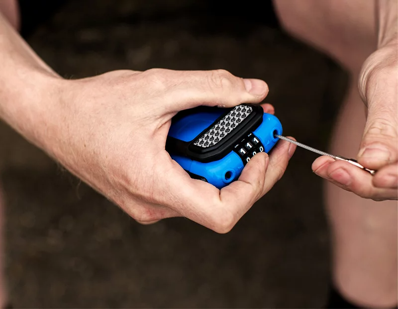 Hiplok FX - Wearable Retractable Combo Lock - Cyan-4