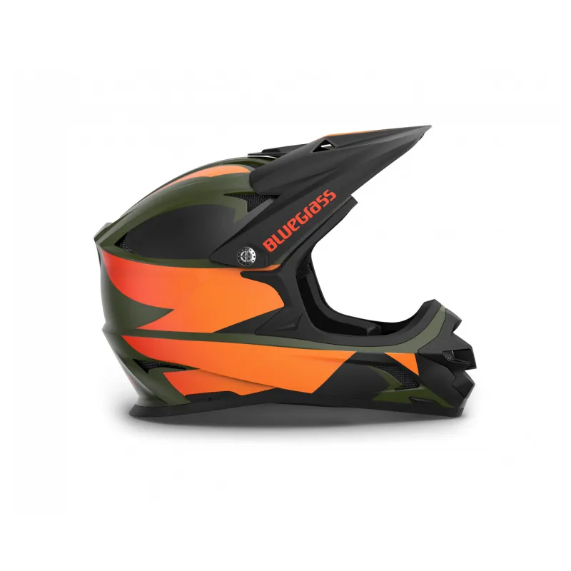 Bluegrass Intox Full Face Helmet - Green / Orange