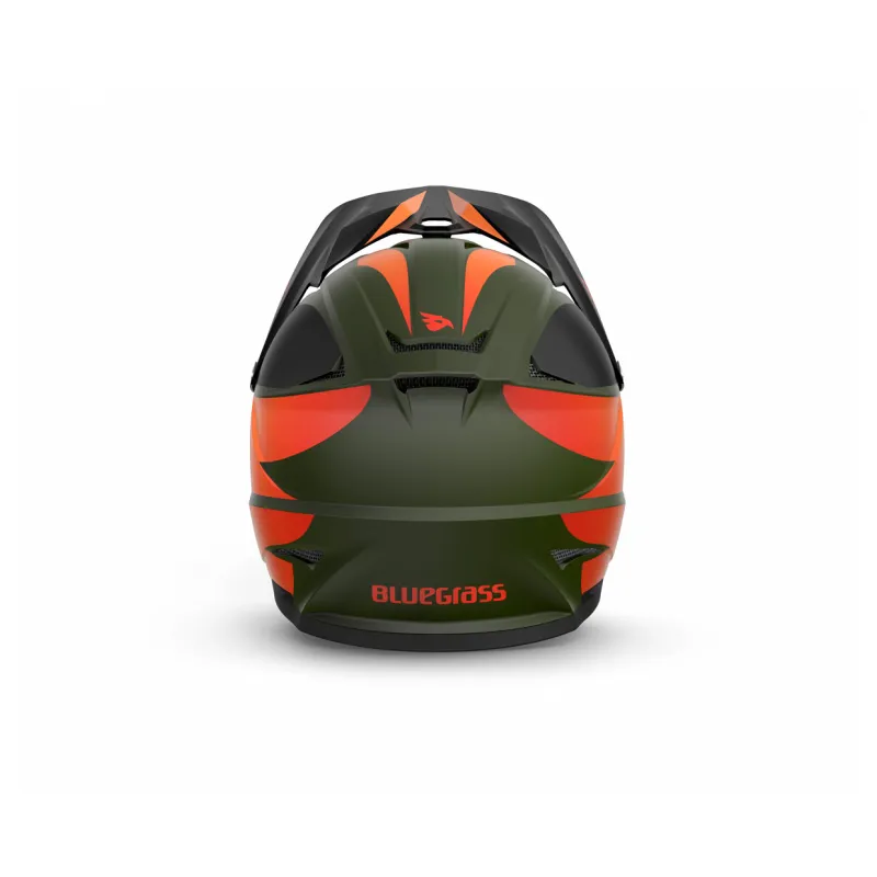 Bluegrass Intox Full Face Helmet - Green / Orange-2