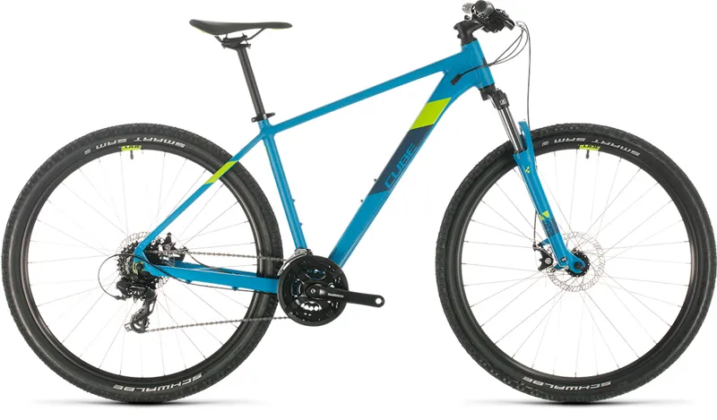2020 Cube Aim Hardtail Mountain Bike in Blue