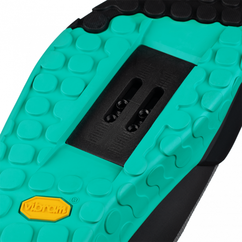 Fi'zi:K Gravita Tensor - 2Bolt Mountain Bike Shoe - Grey / Aqua-5