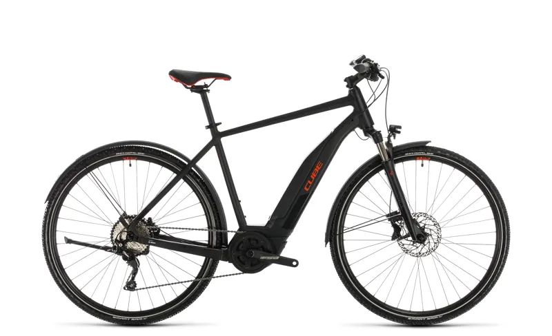 2020 Cube Nature Hybrid EXC 500 Allroad Electric Bike in Black