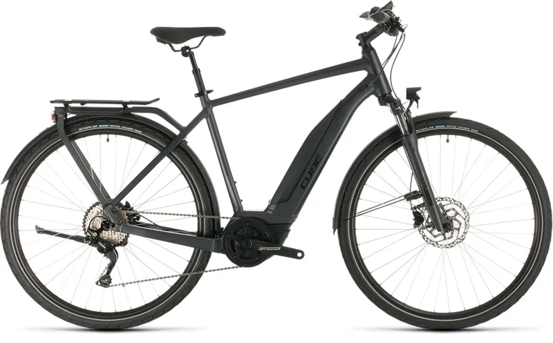 2020 Cube Touring Hybrid Pro 500 Electric Hybrid Bike in Black