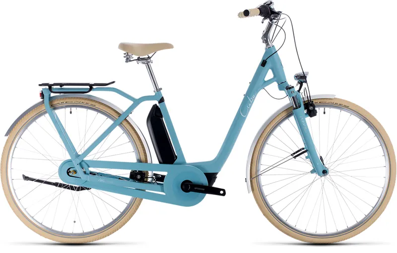 2020 Cube Ella Cruise Hybrid 500 Electric Hybrid Bike in Blue