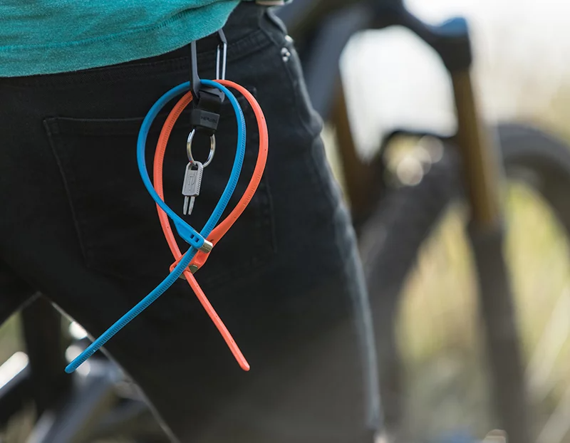 Hiplok Z-Lok - 40cm 4pack Armoured Reusable Tie - Multicolour-4