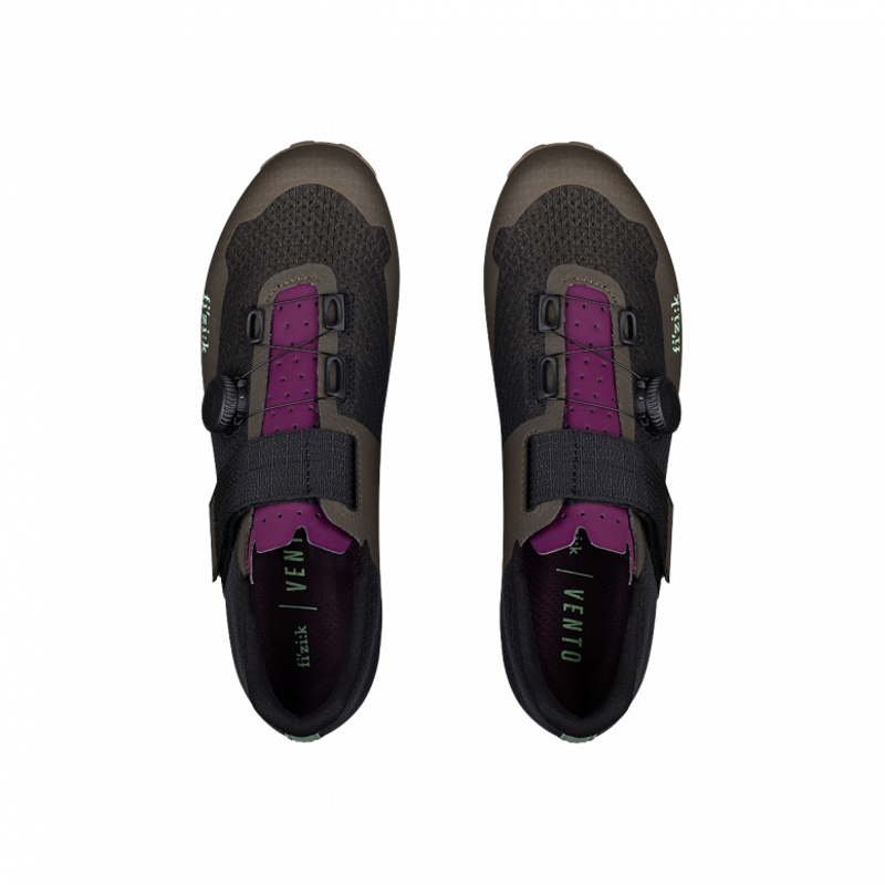 Fi'zi:K Vento Ferox - 2 bolt Mountain Bike / Gravel Shoe - Mud / Grape-2