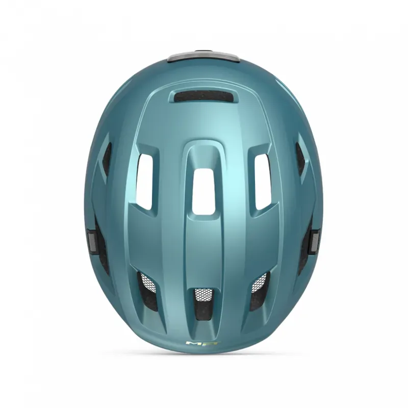 Met E-Mob Helmet in Teal/Black-3