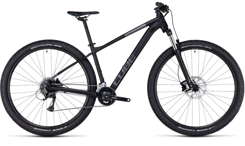 2024 Cube Aim Race - Hardtail Mountain Bike - Black / Azure