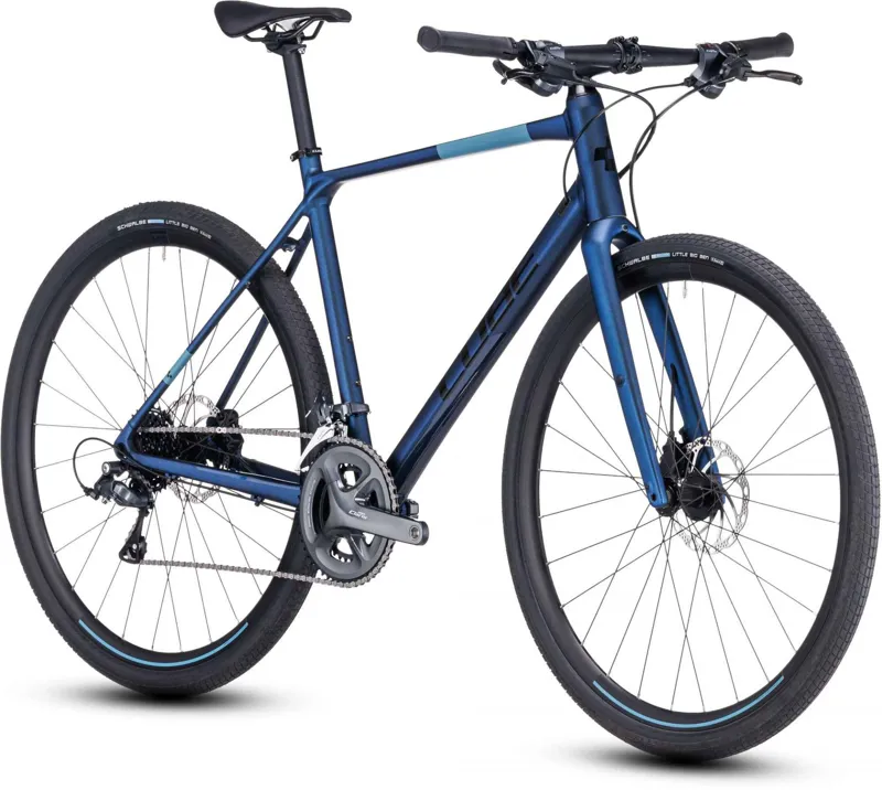 2023 Cube Nulane - Flat Bar Gravel Bike - Velvet Blue / Black-1