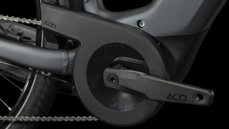 2024 Cube Touring Hybrid One 625 - Easy Entry Frame Electric Hybrid Bike - Grey / White-6