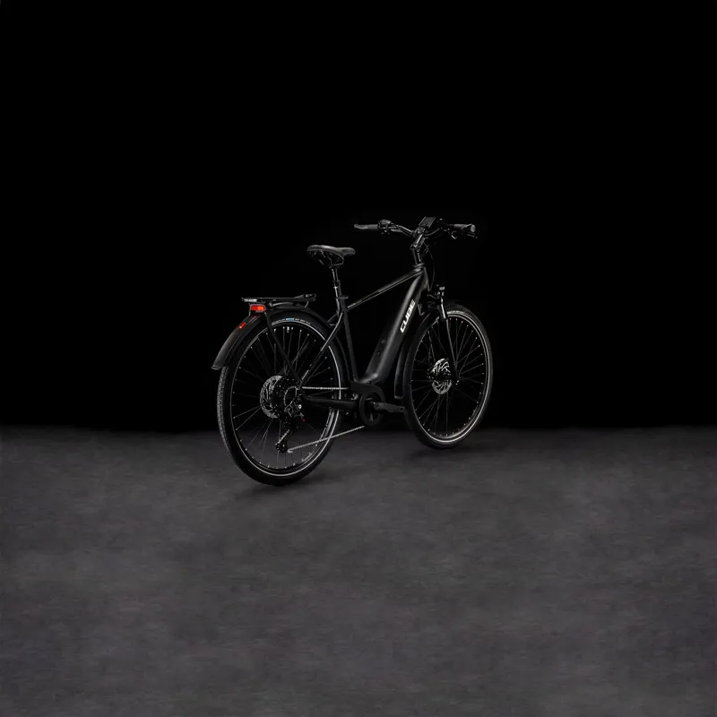 2024 Cube Touring Hybrid Pro 625 - Electric Hybrid Bike - Black/Metal-1