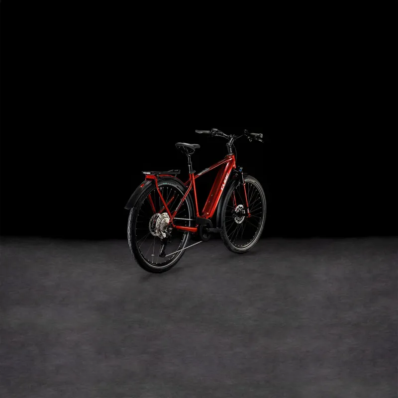 2024 Cube Touring Hybrid EXC 625 - Electric Hybrid Bike - Red / White-1