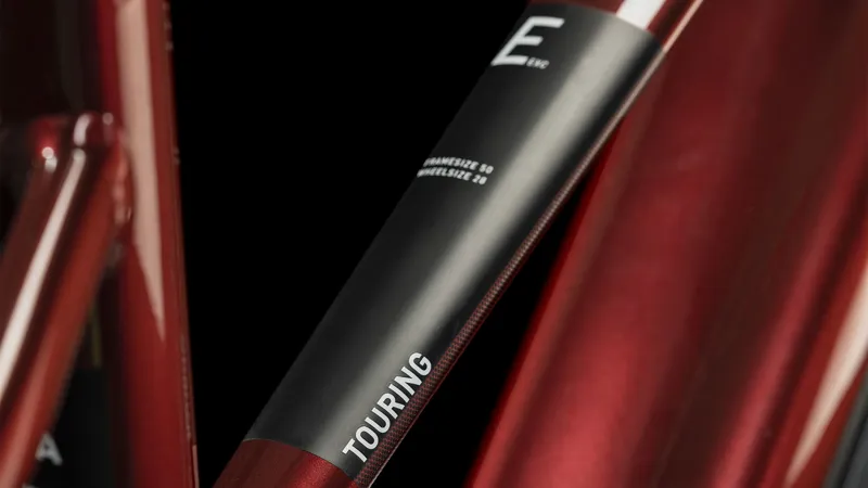 2024 Cube Touring Hybrid EXC 625 - Trapeze Frame Electric Hybrid Bike - Red / White-2