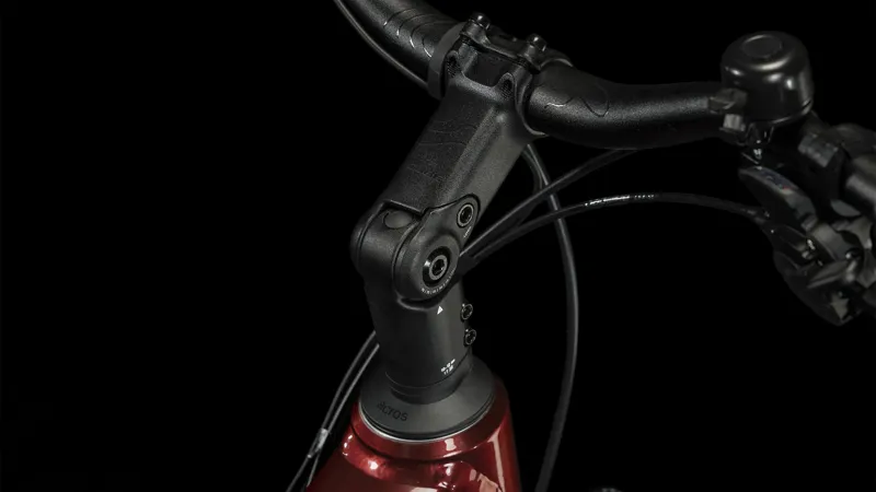 2024 Cube Touring Hybrid EXC 625 - Trapeze Frame Electric Hybrid Bike - Red / White-3