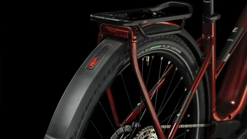 2024 Cube Touring Hybrid EXC 625 - Trapeze Frame Electric Hybrid Bike - Red / White-4