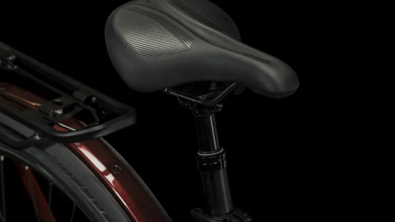 2024 Cube Touring Hybrid EXC 625 - Trapeze Frame Electric Hybrid Bike - Red / White-5