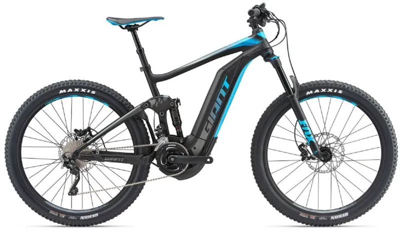 2018 GIANT FULL E+ 1.5 PRO ELECTRIC FULL-SUSS DISC TRAIL BIKE. BLACK
