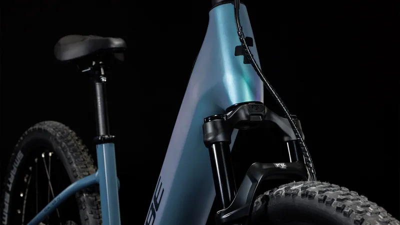 Cube Reaction Hybrid ABS 750 - Easy Entry Electric Mountain Bike - Smaragd Grey / Blue-5