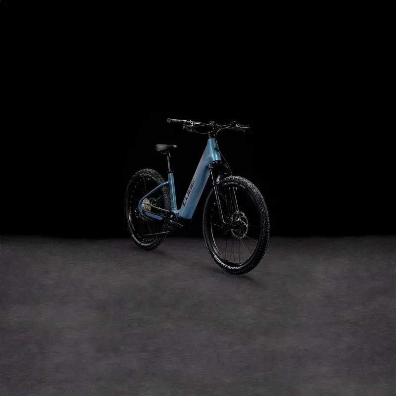 Cube Reaction Hybrid ABS 750 - Easy Entry Electric Mountain Bike - Smaragd Grey / Blue-6