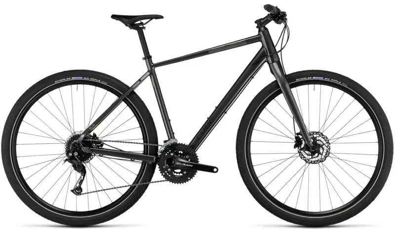 2024 Cube Hyde One City Bike in Graphite/Black
