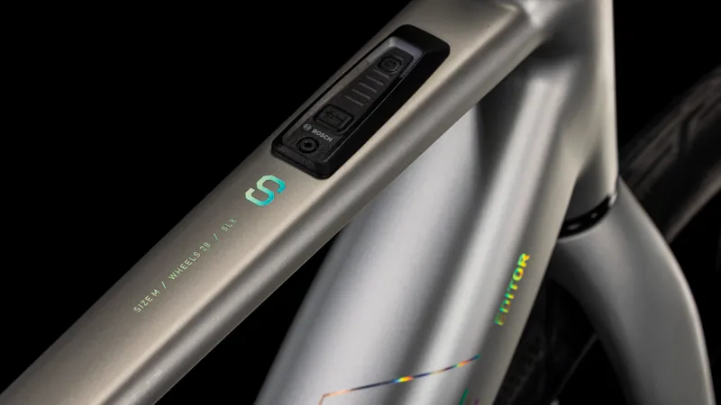 2025 Cube Editor Hybrid SLX 400X - Electric Hybrid Bike - Sleek Grey / Spectral-4