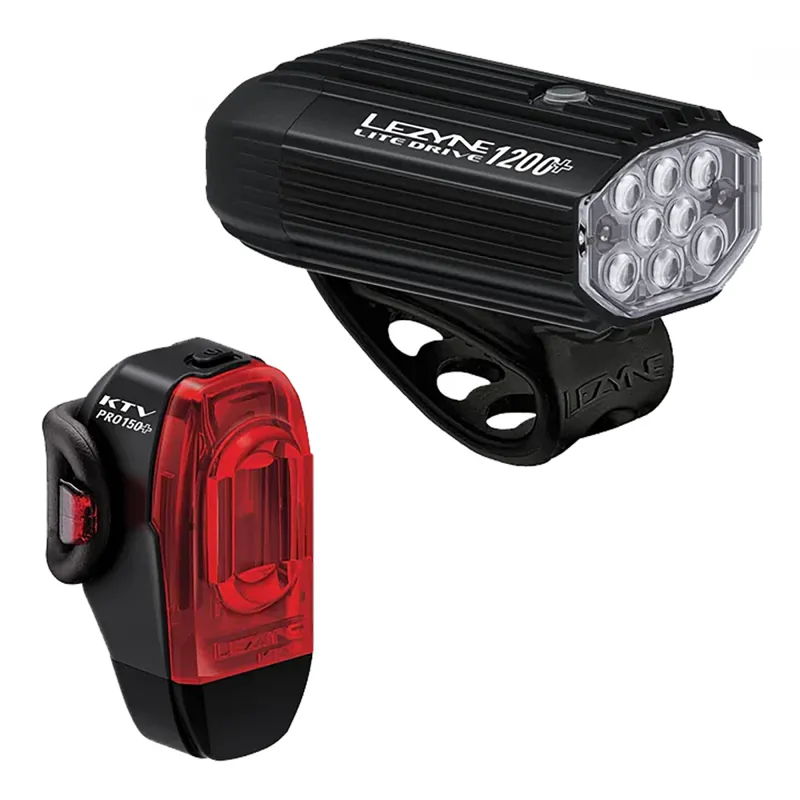 Lezyne Lite Drive 1200+ / KTV Drive Pro+ - Lightset - 1200 / 150 Lumens