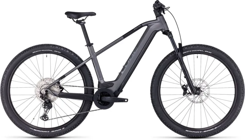 2023 Cube Reaction Race - Electric Mountain Bike - Grey / Metal