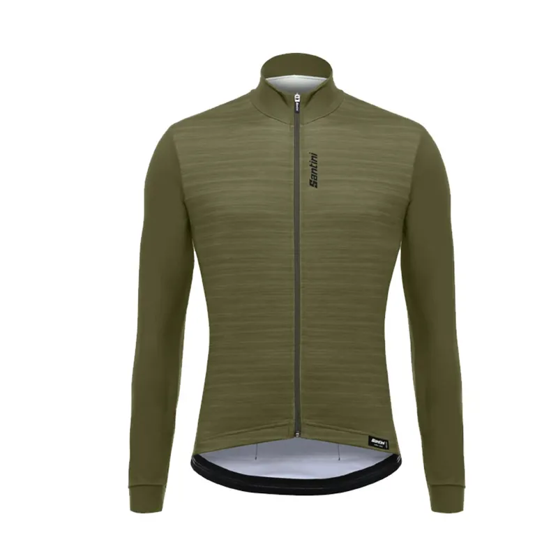 Santini 365 Classe Long Sleeved Jersey in Green