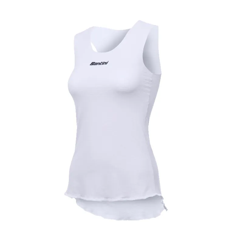 Santini 365 Airy Womens Sleeveless Baselayer in White