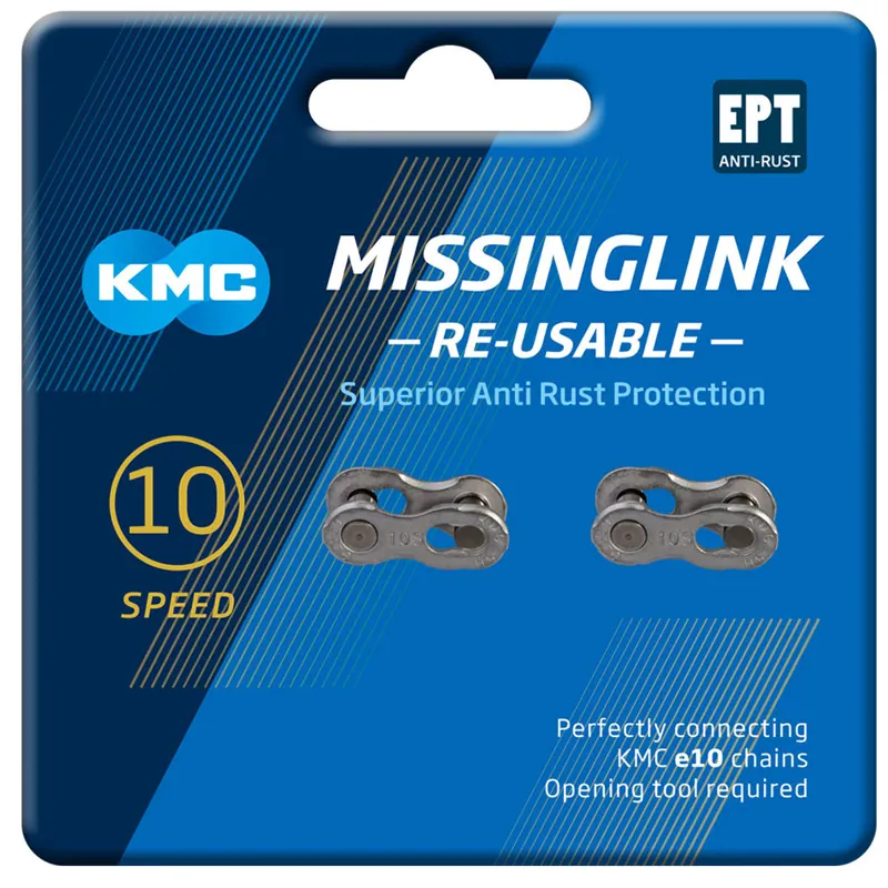 KMC Missing Link 10X Joining Links in Silver-2