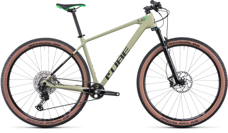 2022 Cube Reaction c:62 Race Mountain Bike in Green