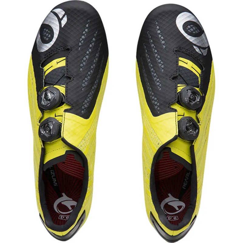 Pearl Izumi Pro Leader v4 Mens Shoes in Yellow-2