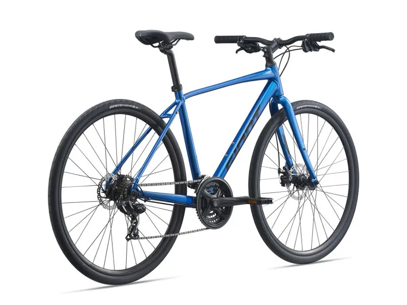 2021 Giant Escape 3 Disc Hybrid Bike in Blue -7