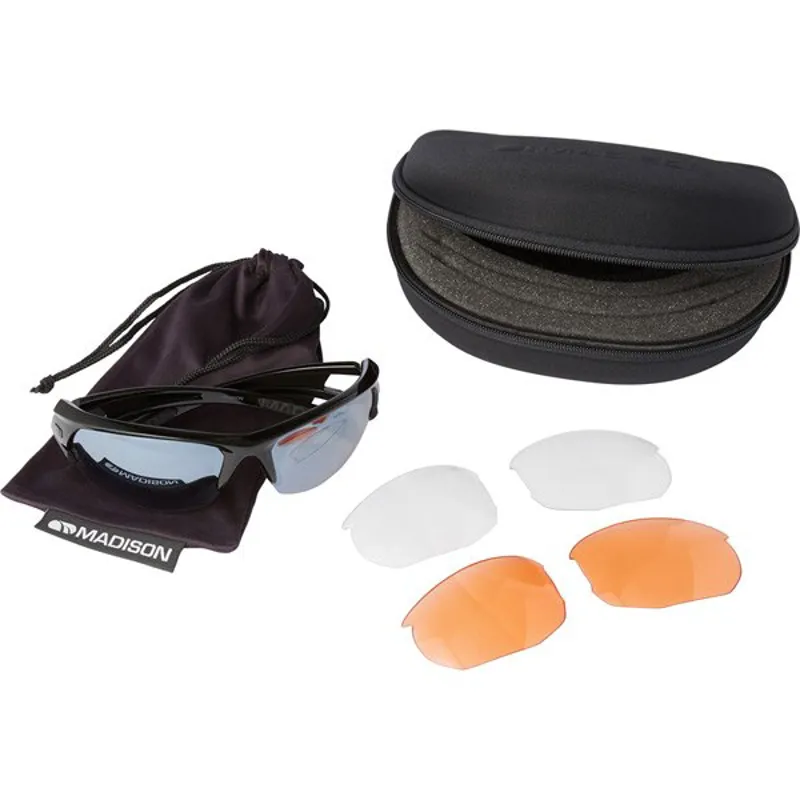 Madison Mission Sunglasses - Black - Triple Lens-1