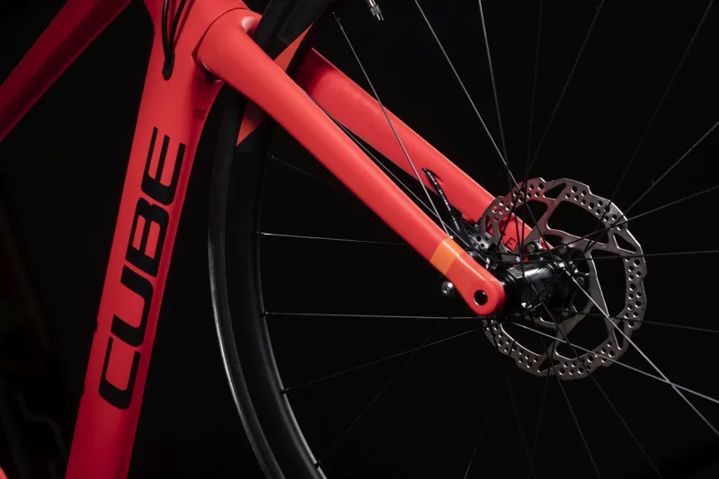 2019 Cube Agree C:62 Race Disc Carbon Road Bike in Red-5
