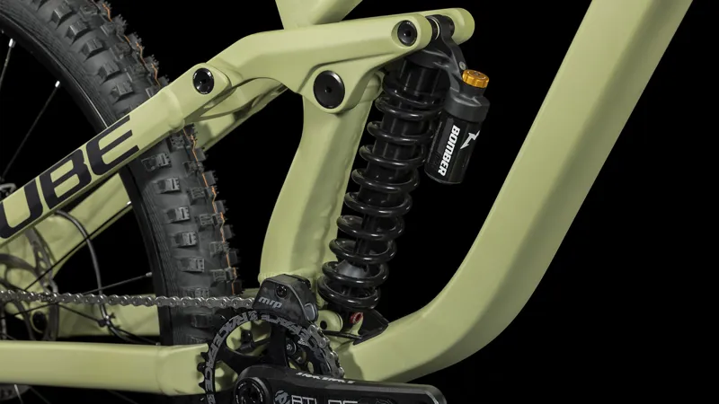 2023 Cube Two15 Race 27.5 - Downhill Bike - Light Olive / Black-3