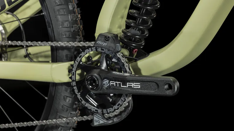 2023 Cube Two15 Race 27.5 - Downhill Bike - Light Olive / Black-4