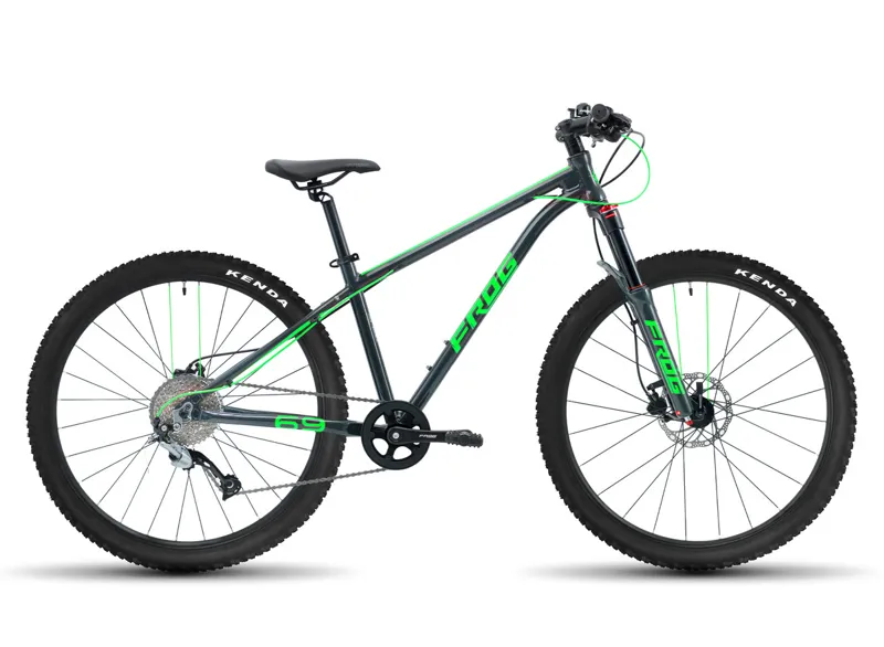 Frog MTB 69 - 26 Kids Bike - Metallic Grey/Neon Green