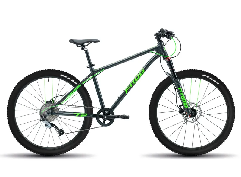 Frog MTB 72 - 26 Kids Bike - Metallic Grey/Neon Green