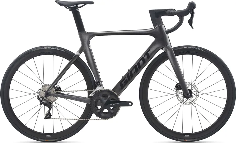 2022 Giant Propel Advanced 2 Disc Carbon Aero Road Bike in Black Metallic