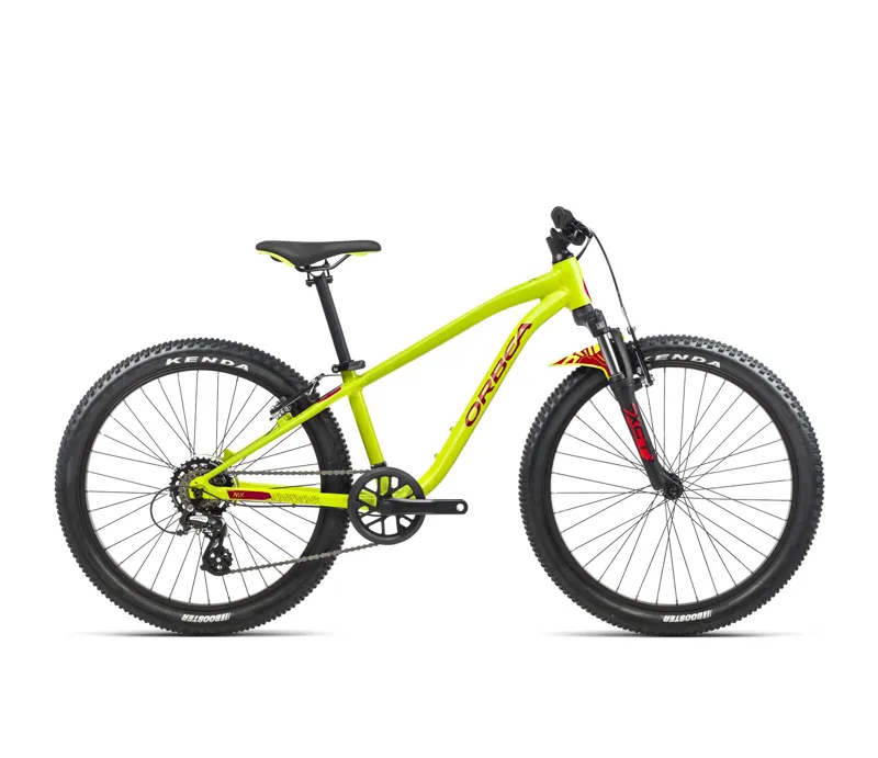 Orbea Mx 24 Xc Youth Bike in Lime Green/Watermelon Red