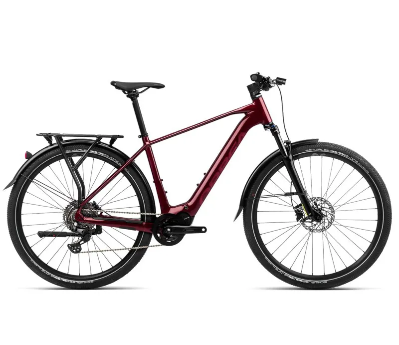 Orbea Kemen 40 Trekking Bike in Metallic Burgundy Red