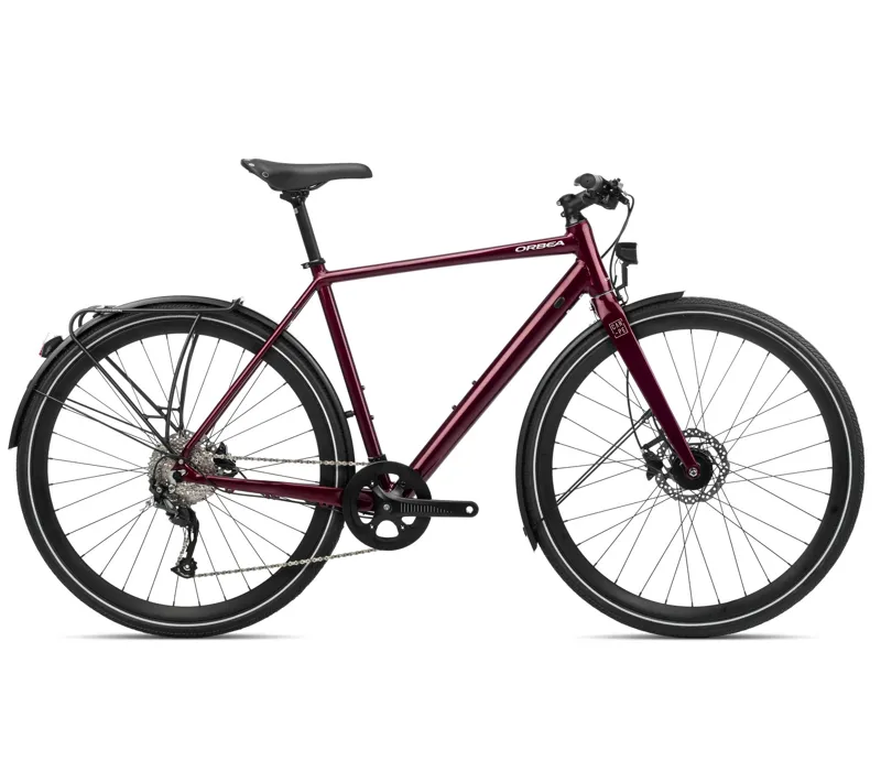 Orbea Carpe 15 Commute Bike in Metallic Dark Red