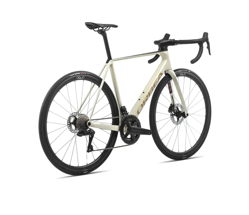 2024 Orbea Orca M21eteam Pwr Road Bike In Ivory White Burgundy/Vulcano-3