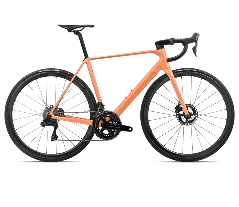 2024 Orbea Orca M10iltd Pwr Road Bike In Orange Cloud/Stone Blue