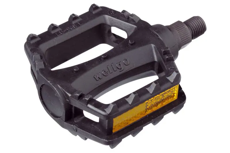 RALEIGH REA333 - Childrens Mountain Bike Pedal with Resin Body and 1/2 Inch Steel Axle in Black with Reflect